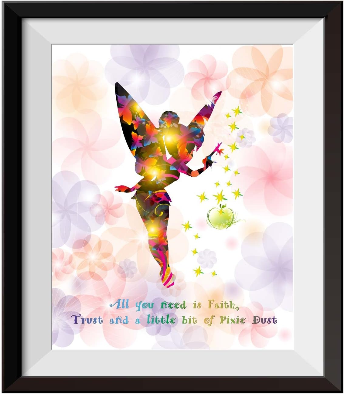 Uhomate Princesss Tinkerbell Peter Pan Never Grow Up - Lienzo impre...