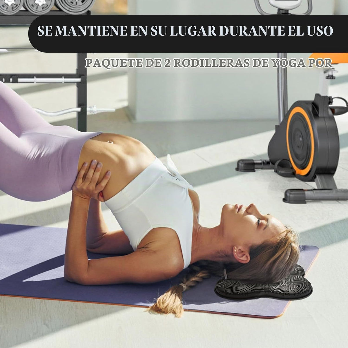 MBKHFLL Paquete de 2 Cojines de Yoga para Rodillas y Codos - Espuma...