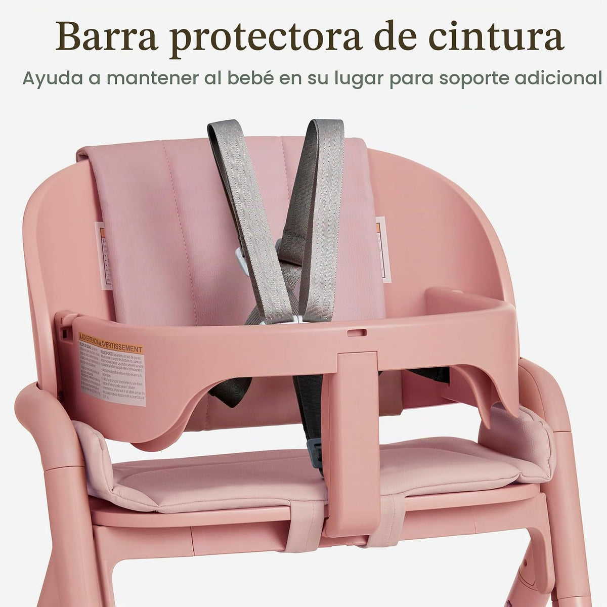Evolur Step and Savor - Silla alta convertible de madera para bebé,...