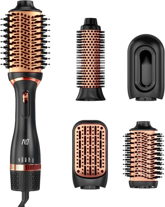 Nycoba Juego de cepillos para secador de pelo iónico, cepillo secad...