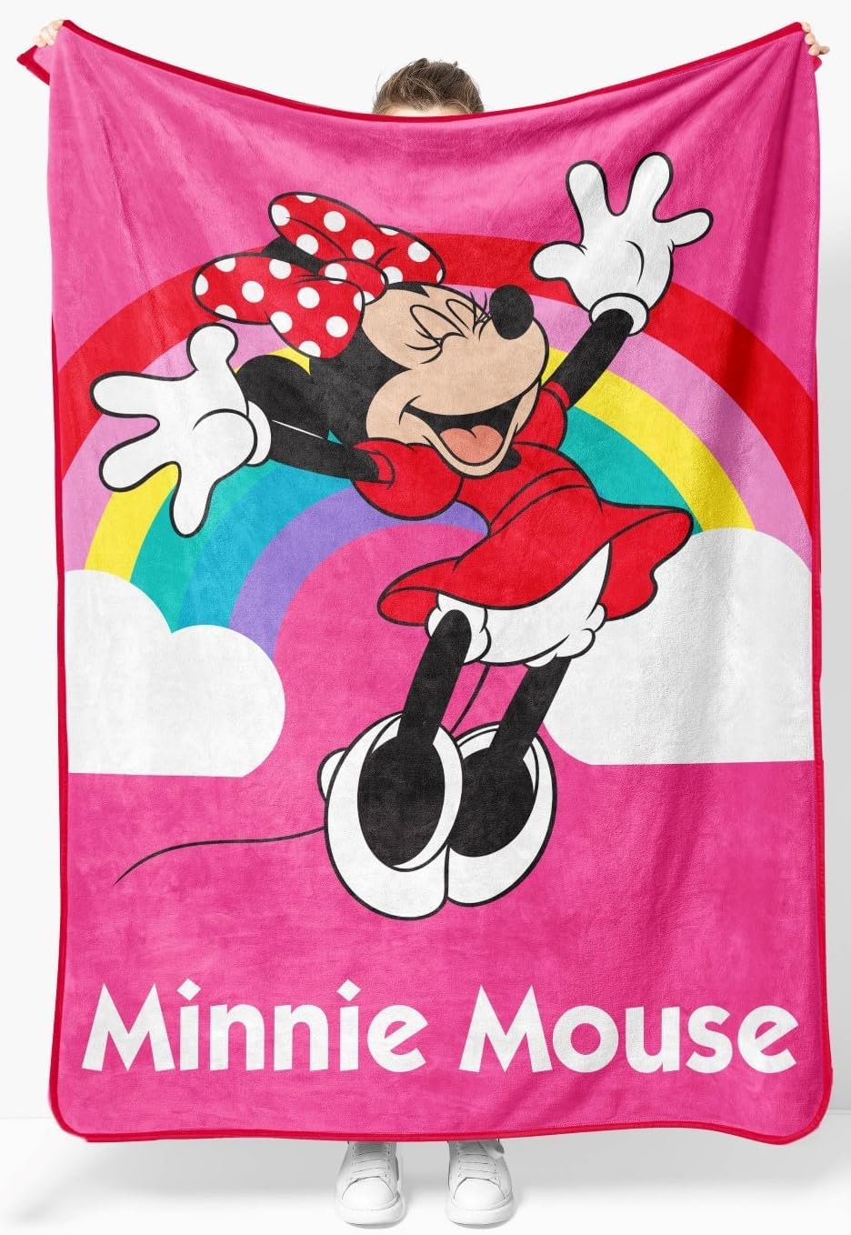 Manta de Minnie Mouse de Disney de felpa - Mide 46 x 60 pulgadas -...