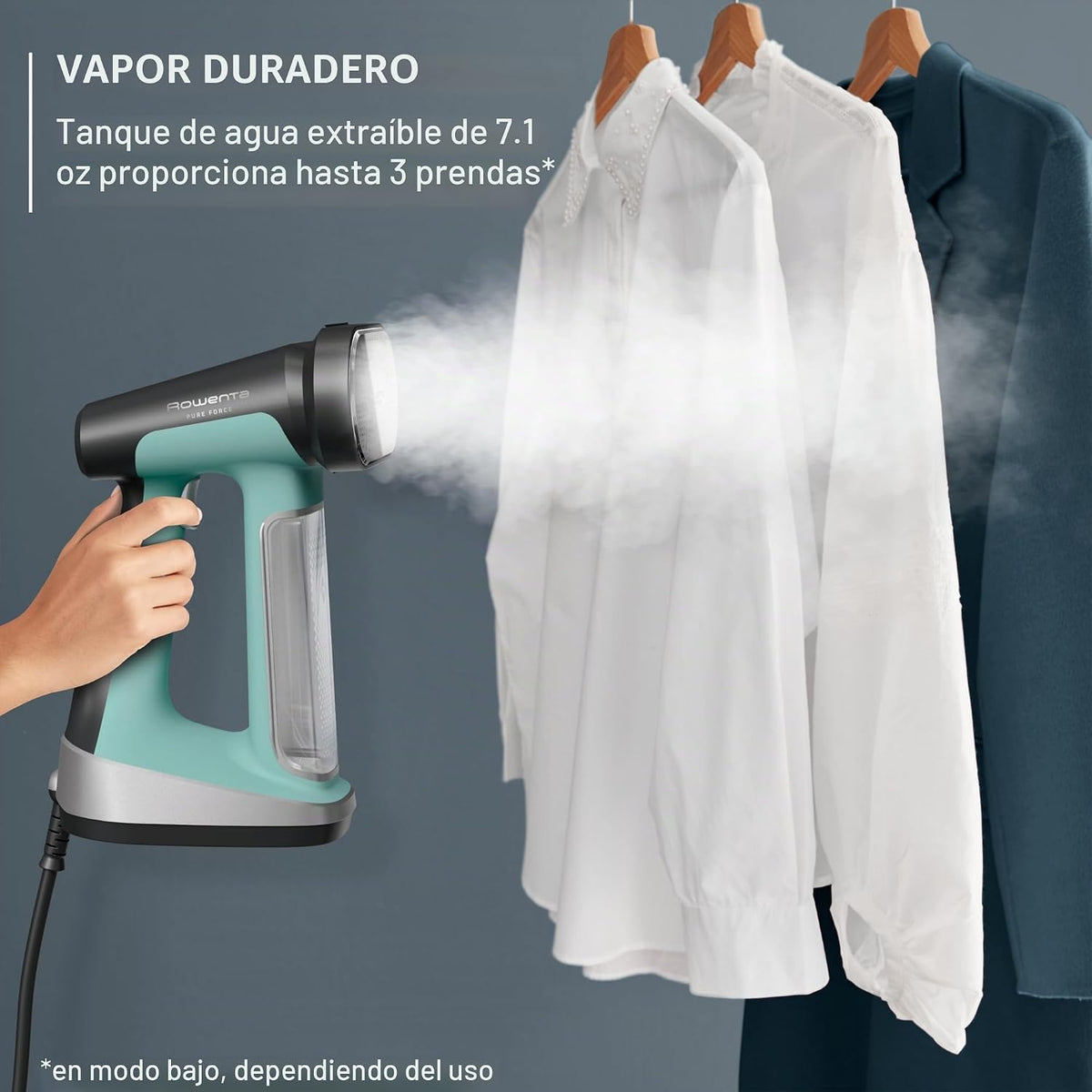 Rowenta Vaporizador de mano para ropa, vaporizador y plancha Pure F...