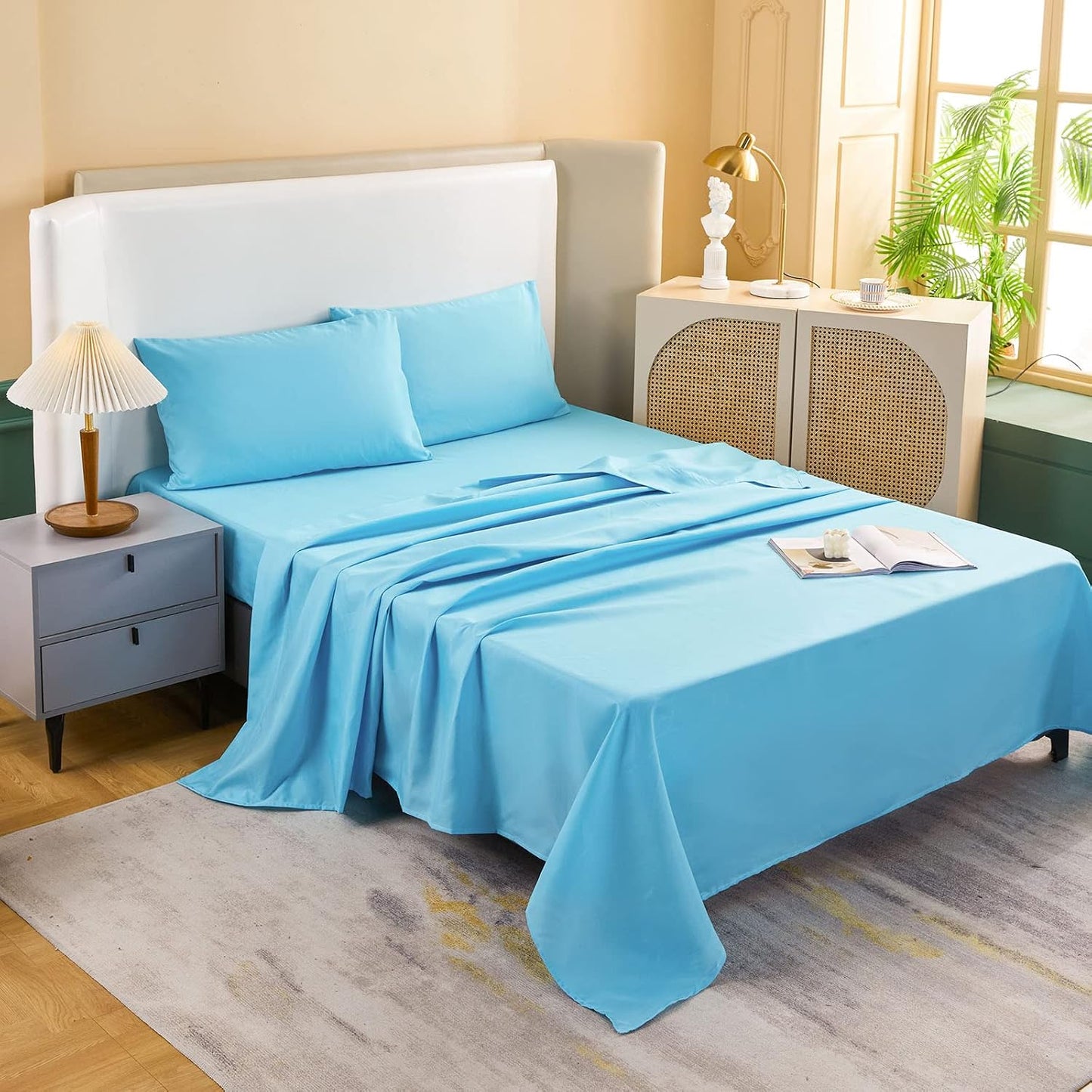 Bedbay Juego de ropa de cama costera de cama en una bolsa Queen, ju...