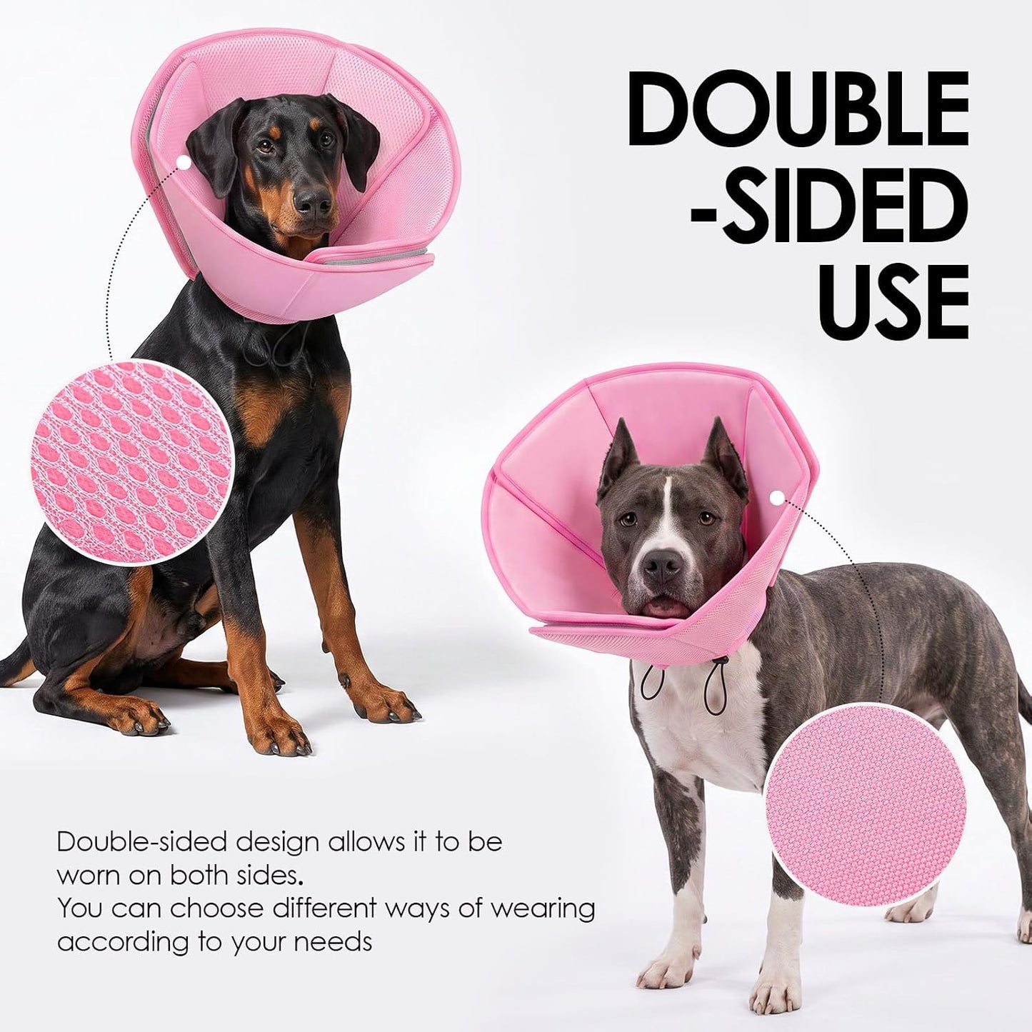 AOFITEE Cono suave para perro, conos ajustables para perros después...