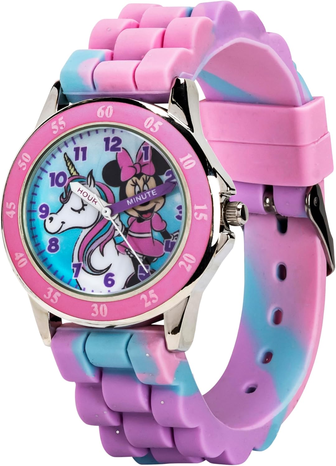 Reloj Minnie Mouse Time Teacher para niñas - Reloj analógico de apr...