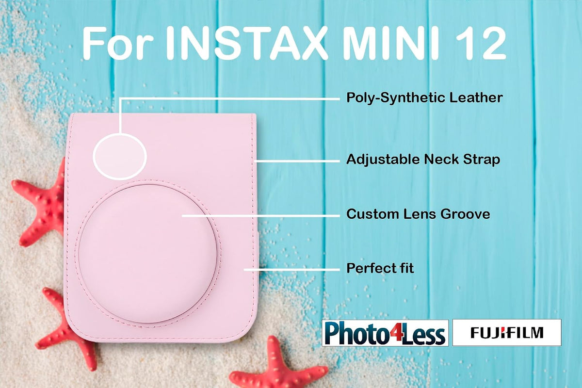 Fujifilm INSTAX Mini 12 Cámara de Película Instantánea (Rosa Blosso...