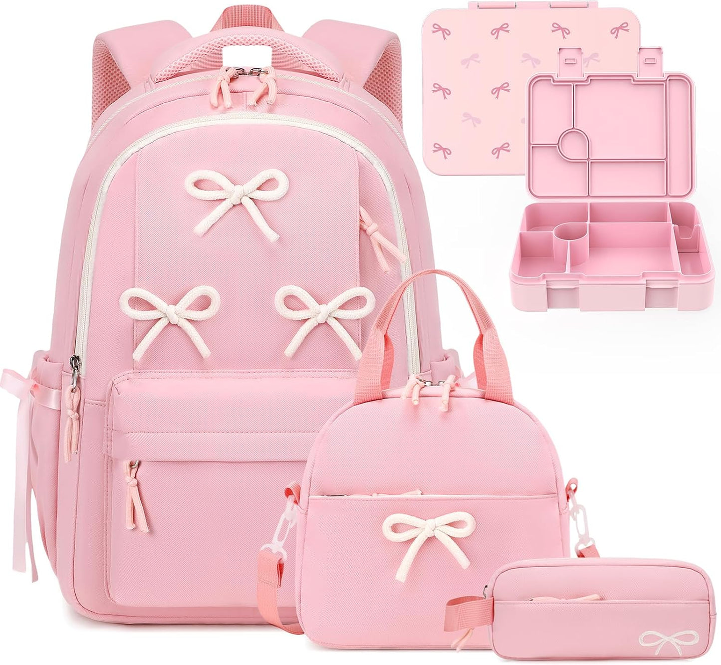 Similove 05 LBWB Mochila para niñas | Casual Aesthetic Bow Girls Ba...
