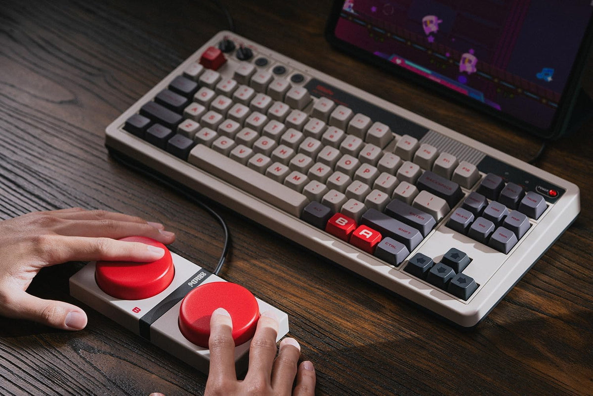 Teclado mecánico retro 8Bitdo, teclado para juegos Bluetooth\/2.4G\...