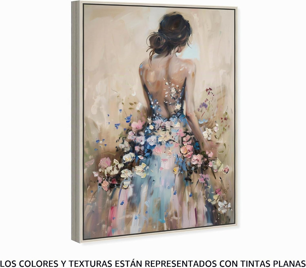 Art Remedy Vestido en lona Spring Bloom Inspiring Women Protraits,...