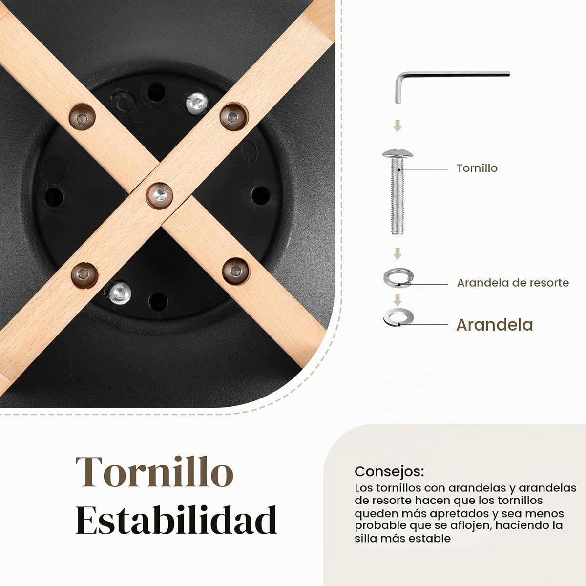 OLIXIS Juego de 8 sillas de comedor, sillas de cocina modernas de m...