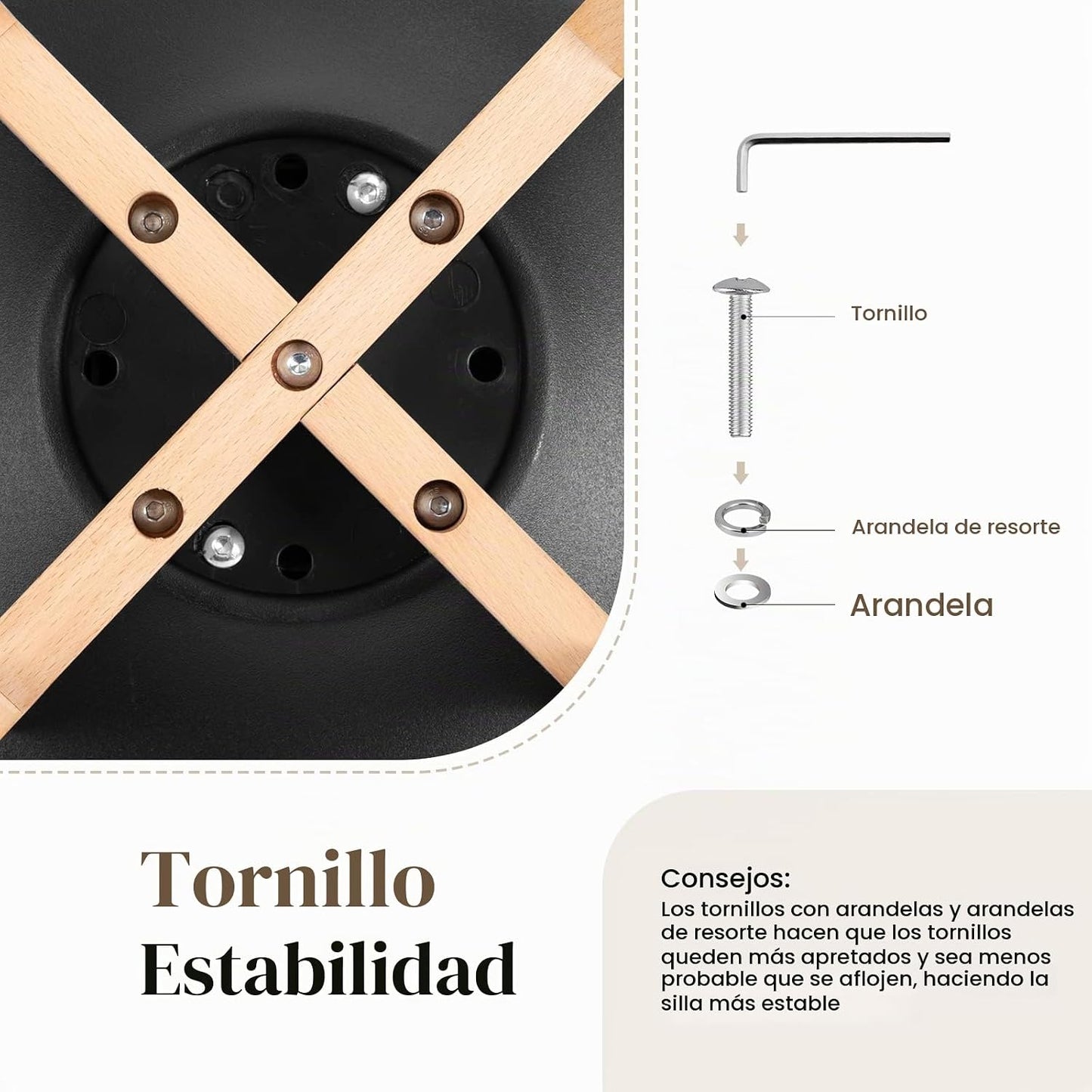 OLIXIS Juego de 4 sillas de comedor modernas, tapizadas de piel sin...