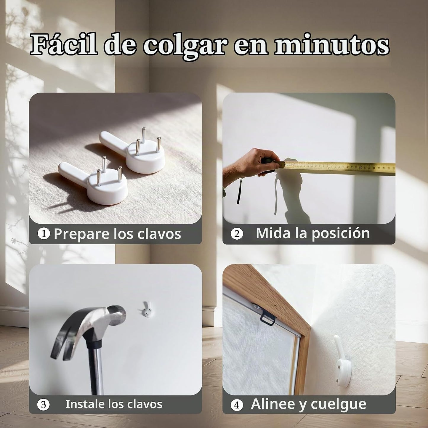 Kinetrix Impresiones artísticas de pared en blanco y negro, silueta...
