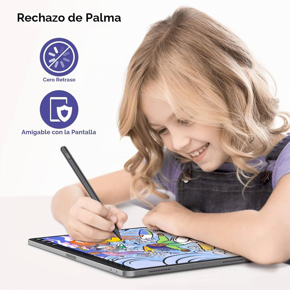 DEGGE Lápiz capacitivo para iPad 2018-2025, Carga rápida de 15 minu...