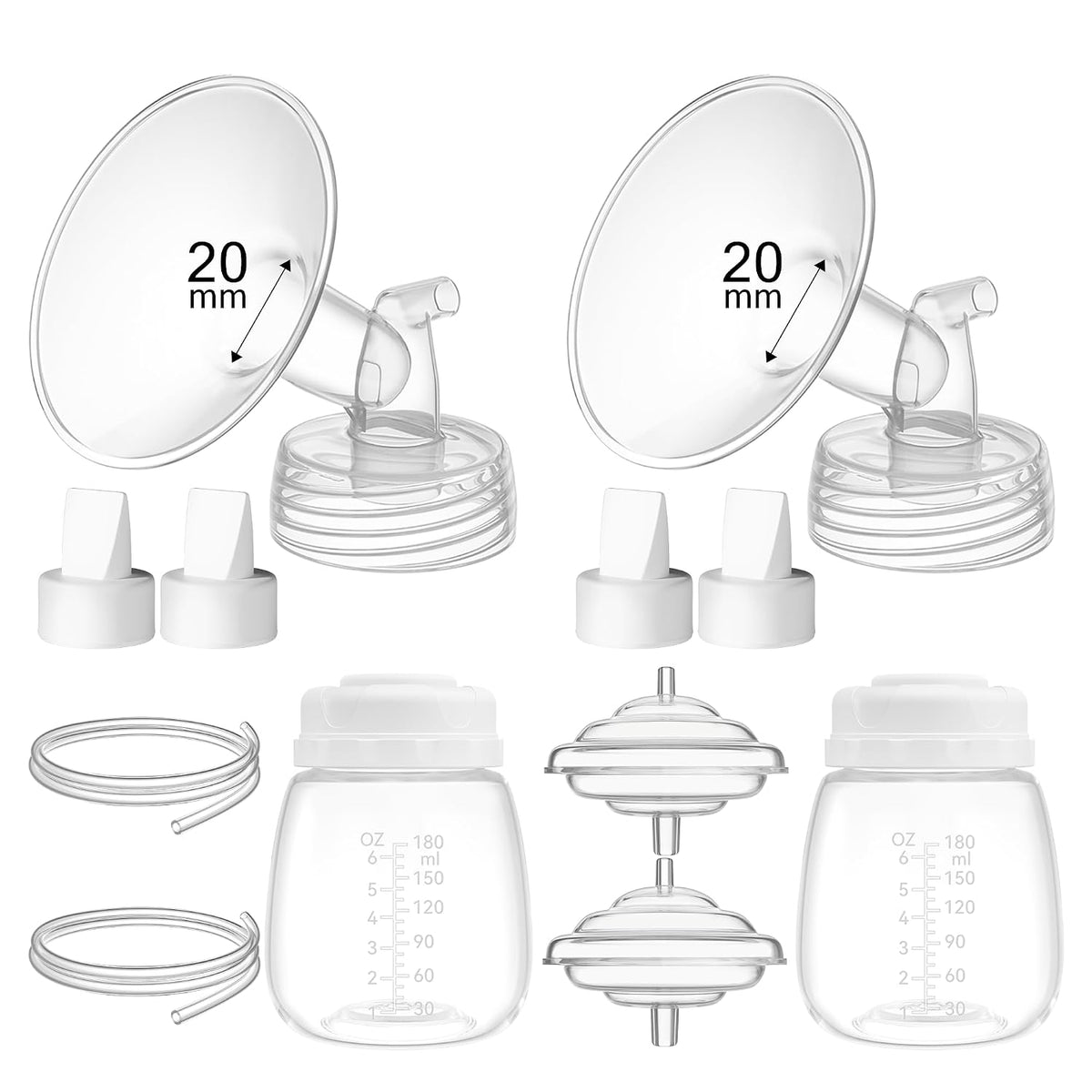 TOVVILD Piezas de repuesto de 20mm para bombas Spectra S1 S2 9 Plus...