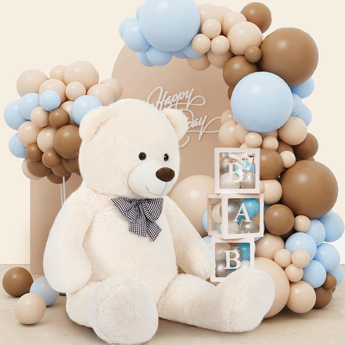 MaoGoLan Oso de Peluche Blanco Gigante Animal de Peluche de 5 Pies,...