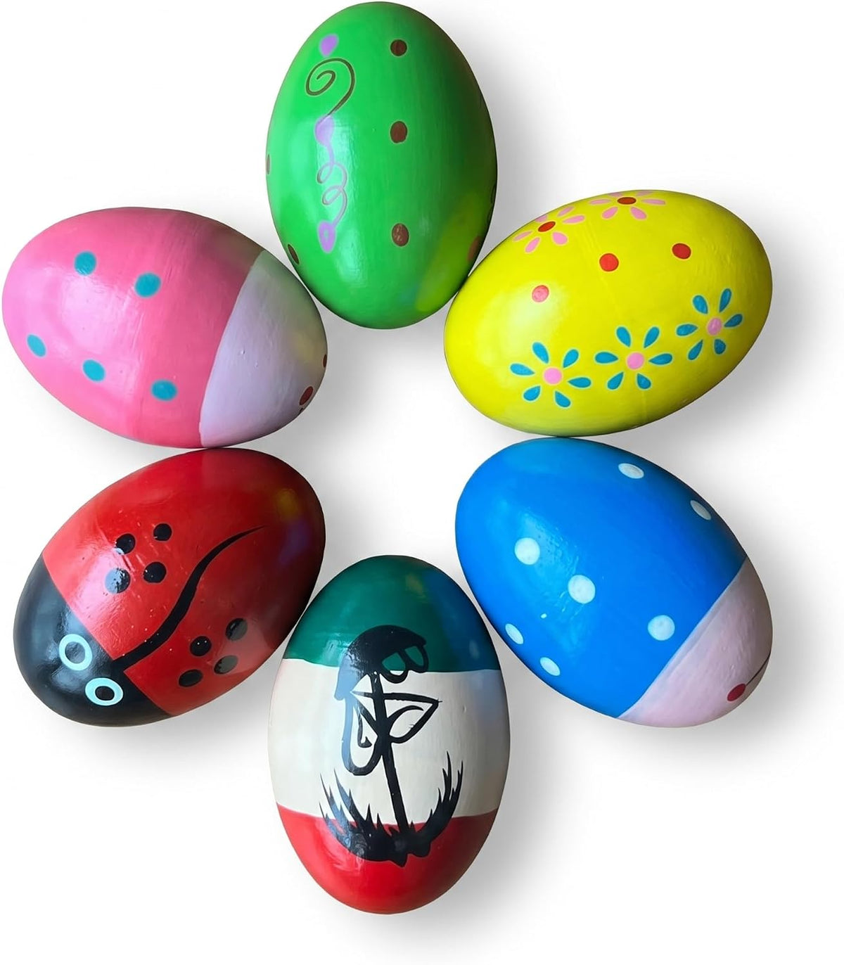 Musfunny Instrumentos de percusión para coctelera de huevos: 6 piez...
