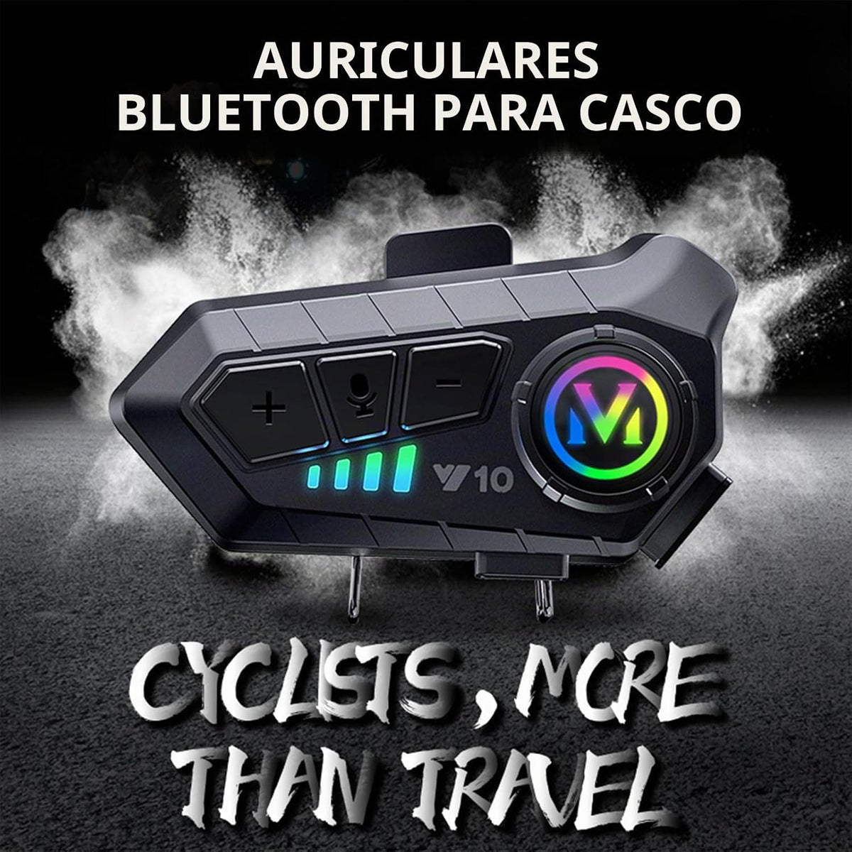 BTQILEYOO Y10 Audífonos Bluetooth para casco de motocicleta, auricu...
