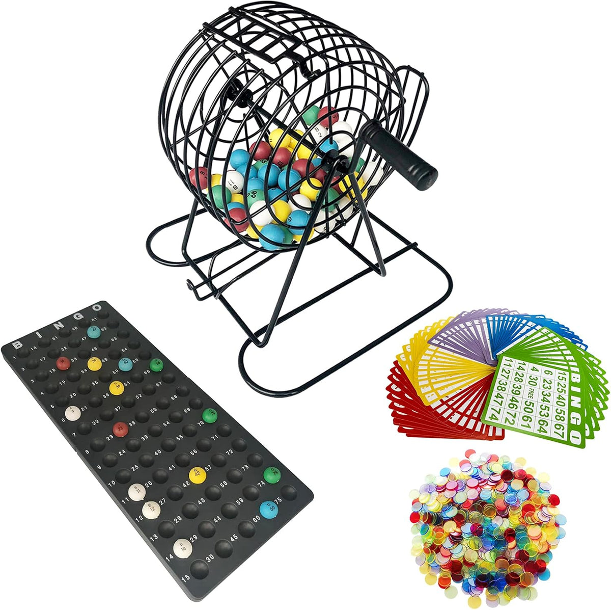 Juego de bingo de lujo Yuanhe - Jaula de metal con tablero de llama...