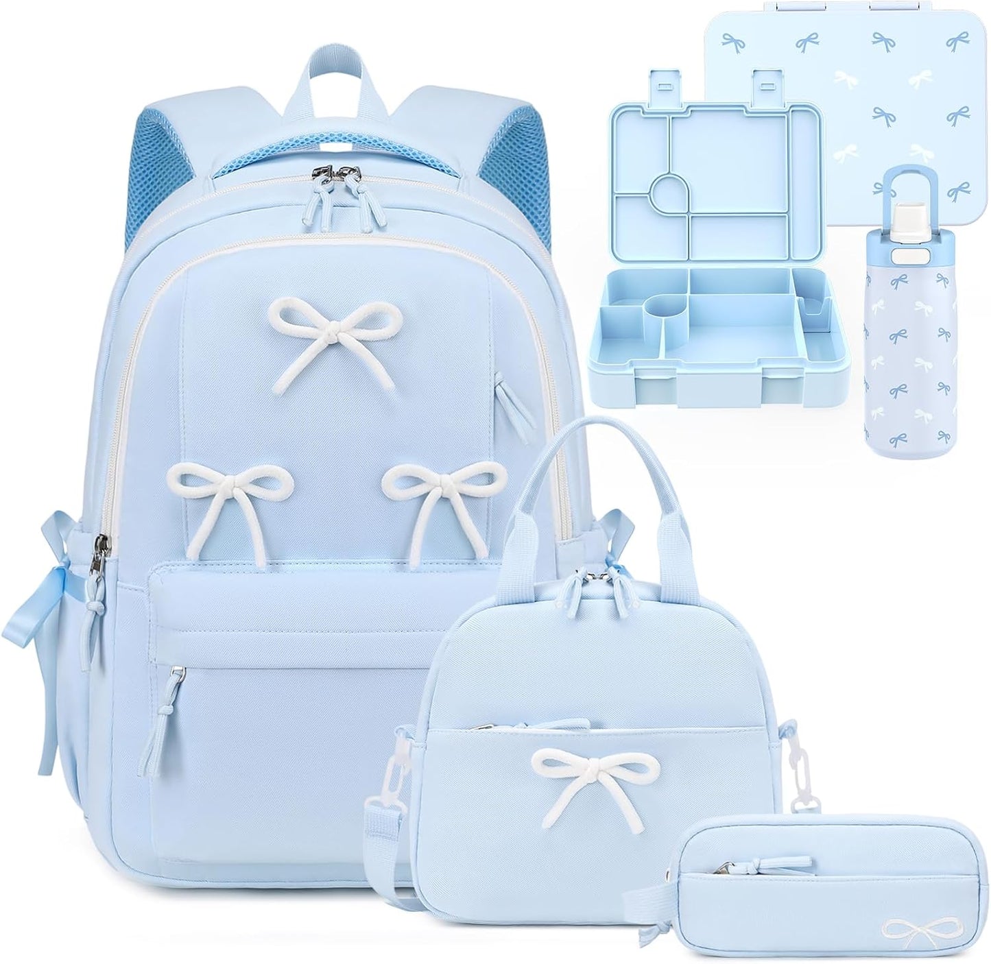 Similove 05 LBWB Mochila para niñas | Casual Aesthetic Bow Girls Ba...