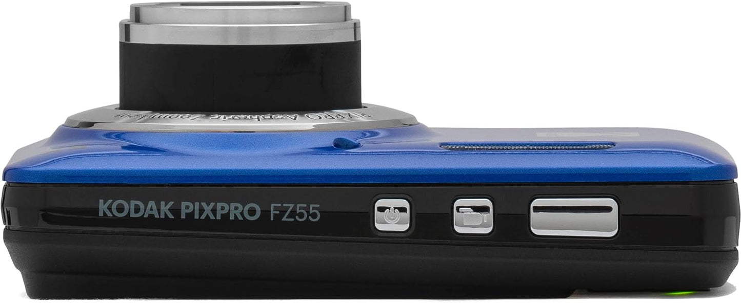 Kodak PIXPRO FZ55 - Cámara digital azul de 16 MP con zoom óptico 5X...
