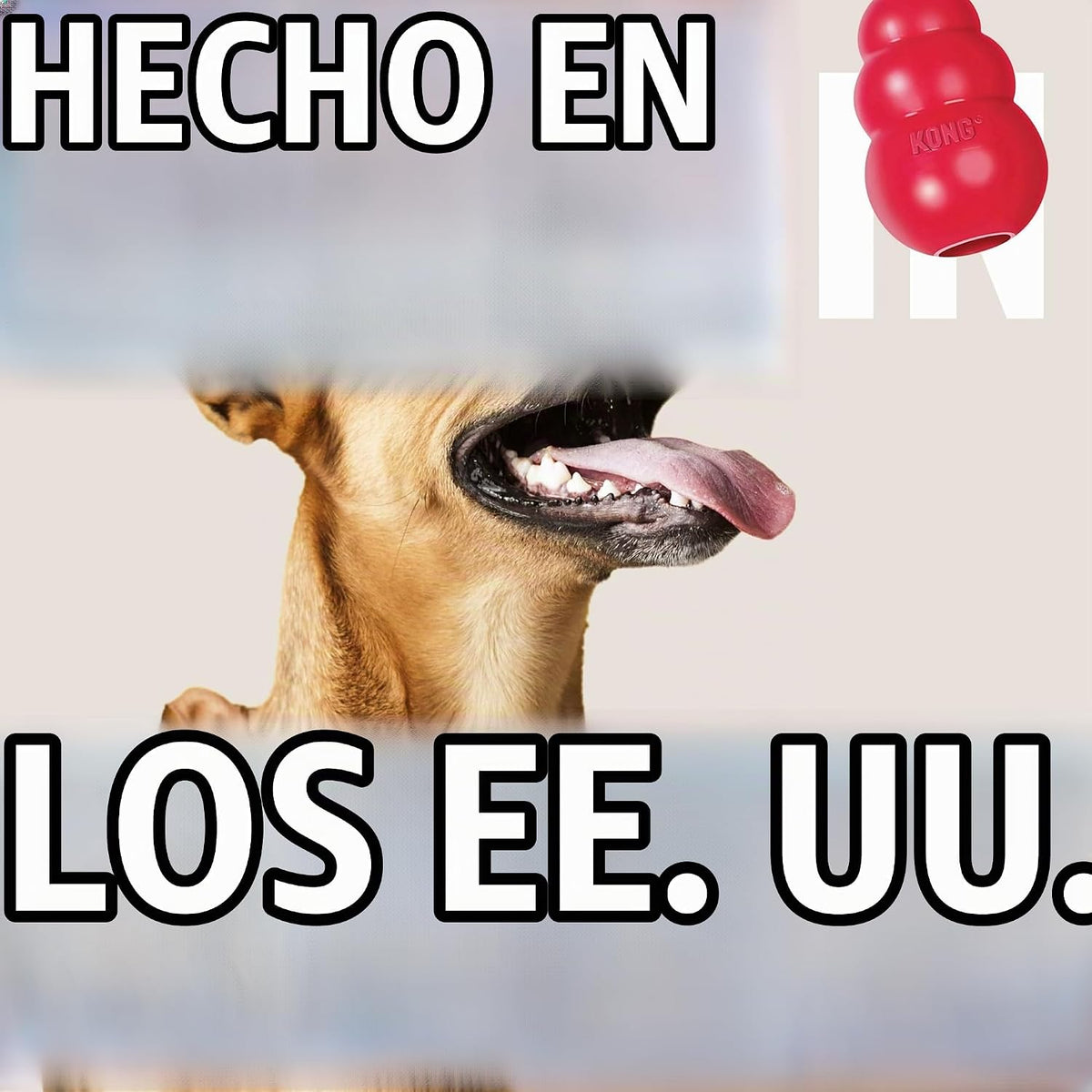 KONG Flyer, disco volador de goma natural, para perros pequeños (pa...