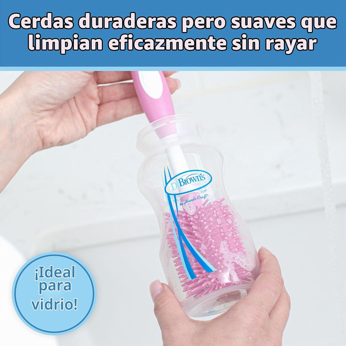Dr. Brown's Soft Touch - Cepillo limpiador de pezones para bibe...