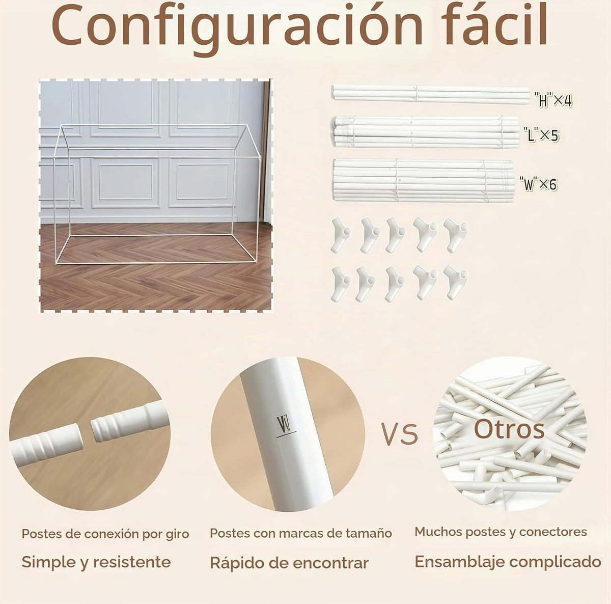 WANFASO Tienda de campaña para cama individual interior con dosel p...