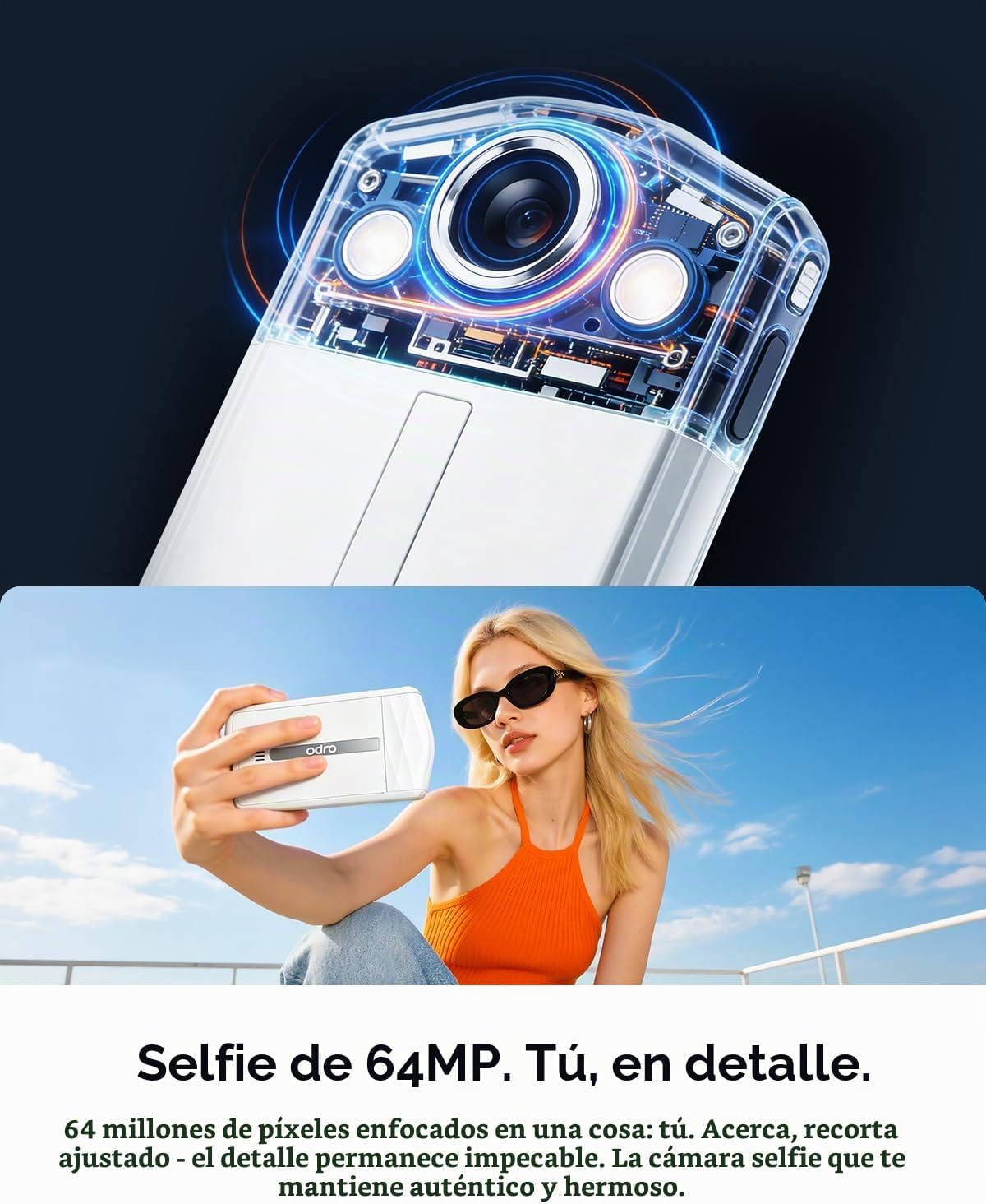 ORDRO Cámara digital VS3 4K, cámara de vlogging de 48 MP con pantal...