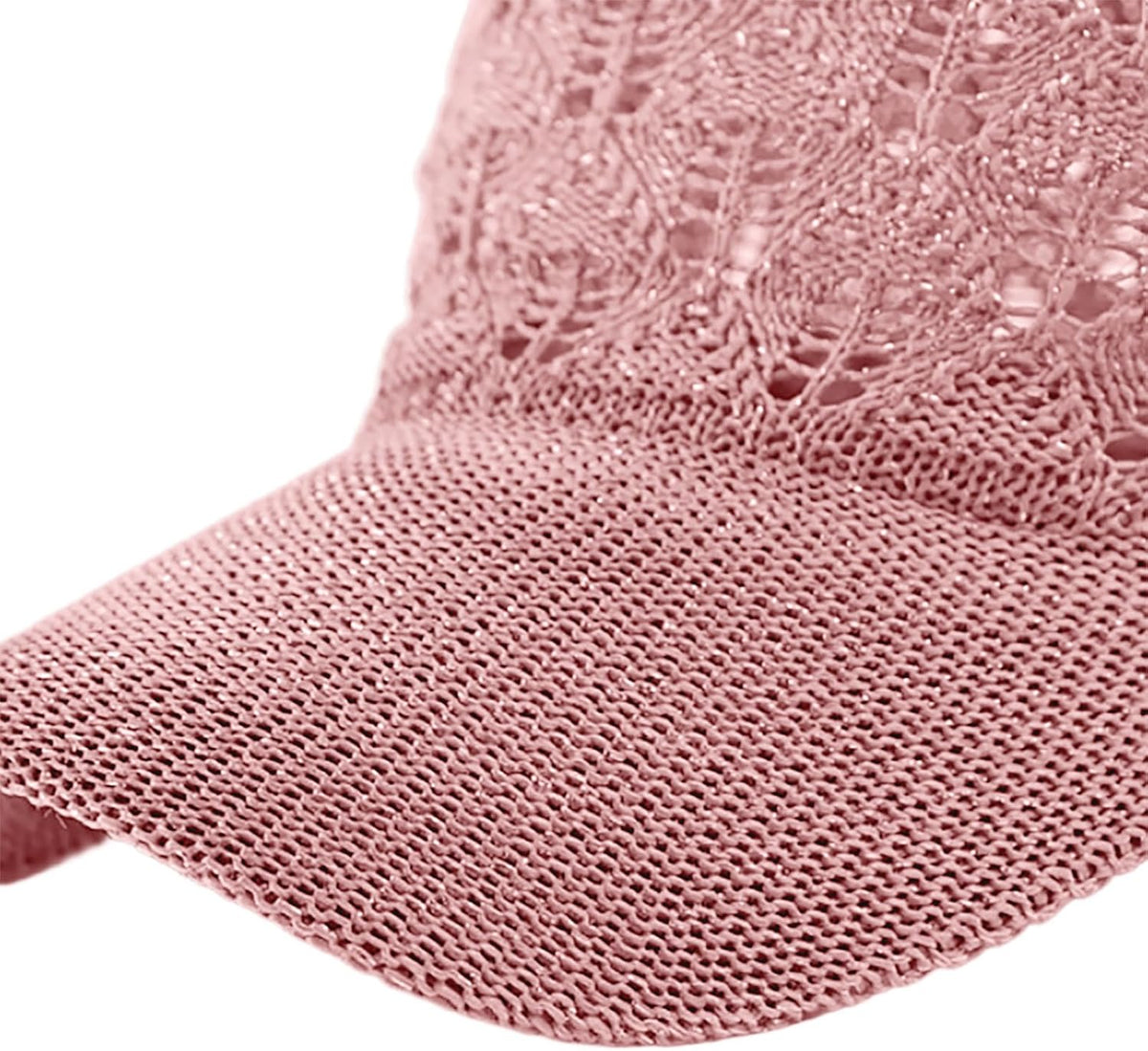 FASHIXD Gorra de béisbol de malla tejida para mujer, gorra de camio...