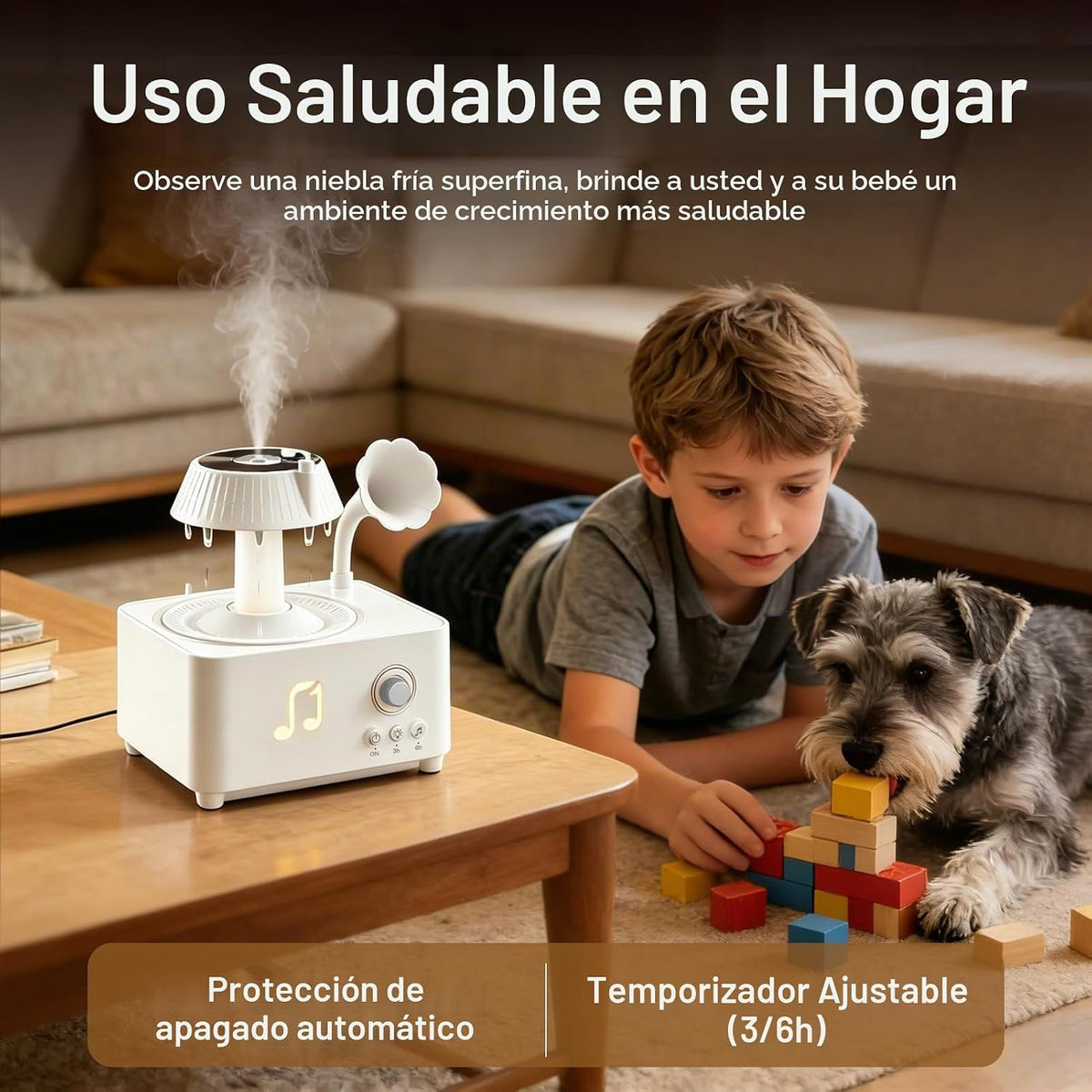 Morbou - Difusor de aroma de gotas de lluvia con ruido blanco, difu...