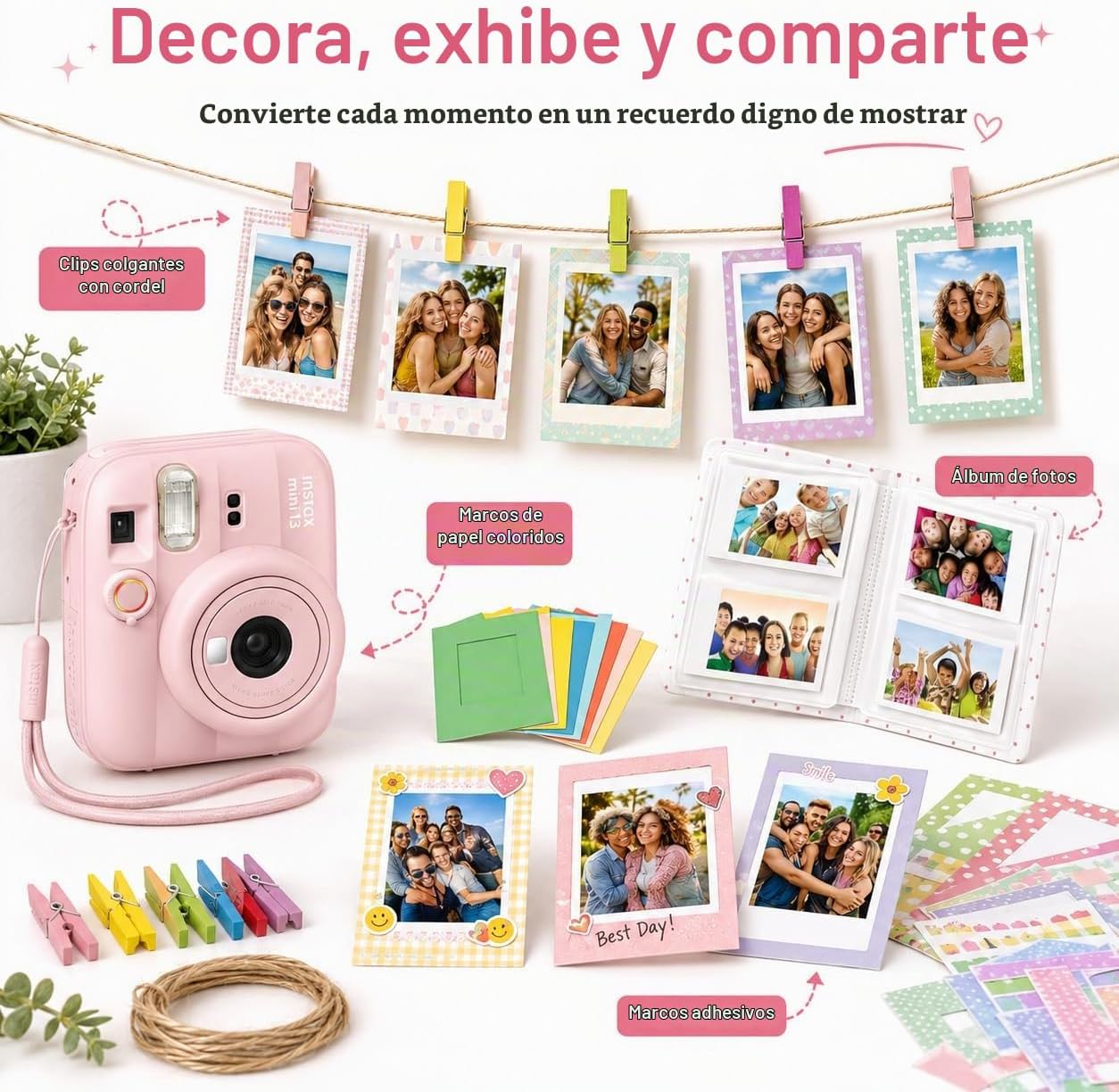 Paquete de cámara de película instantánea FUJIFILM instax Mini 13 (...