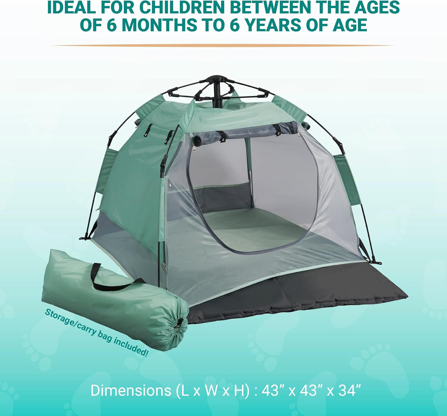 KidCo Peapod Camp - Tienda de campaña portátil y ligera con parasol...