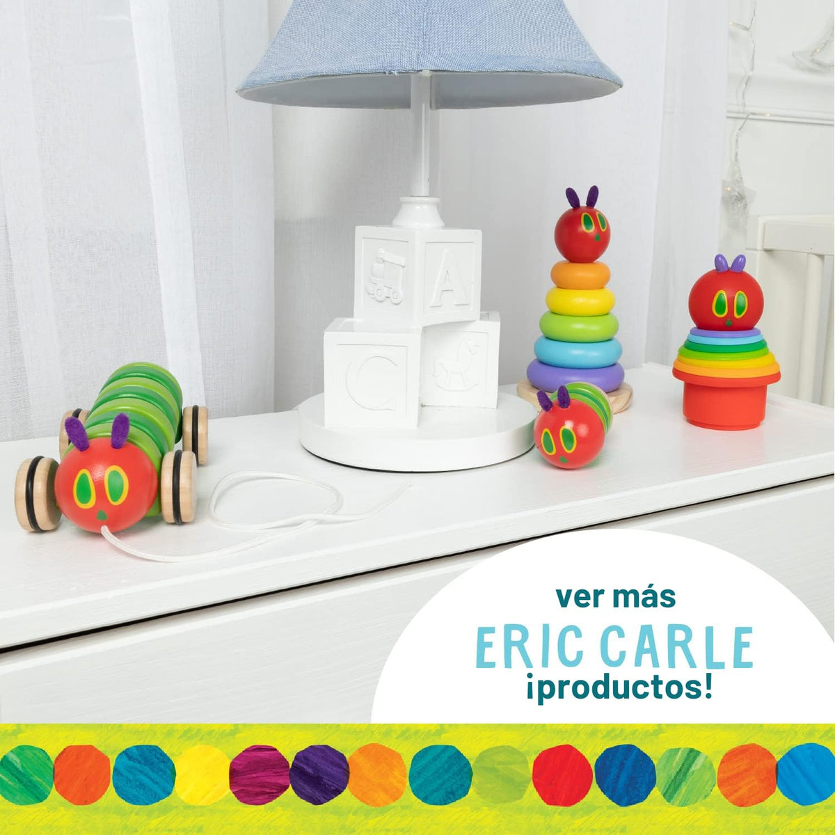 KIDS PREFERRED Mundo de Eric Carle, Muñeco de Oruga Muy Hambrienta...