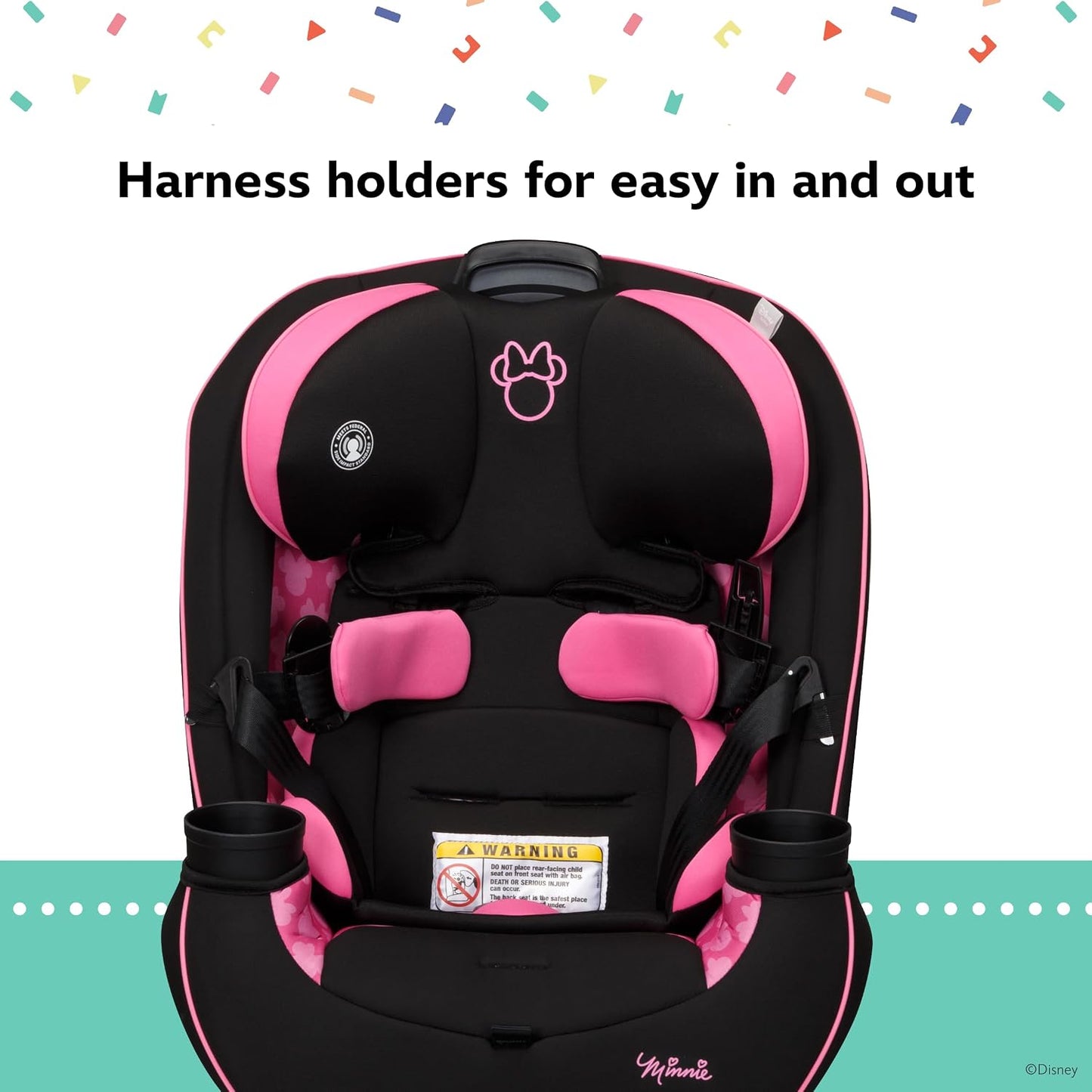 Disney Baby Grow and Go - Asiento convertible todo en uno para auto...
