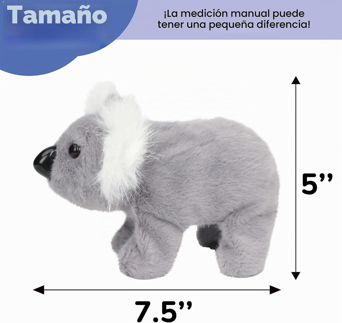 Hopearl - Juguete de peluche electrónico interactivo de koala que c...