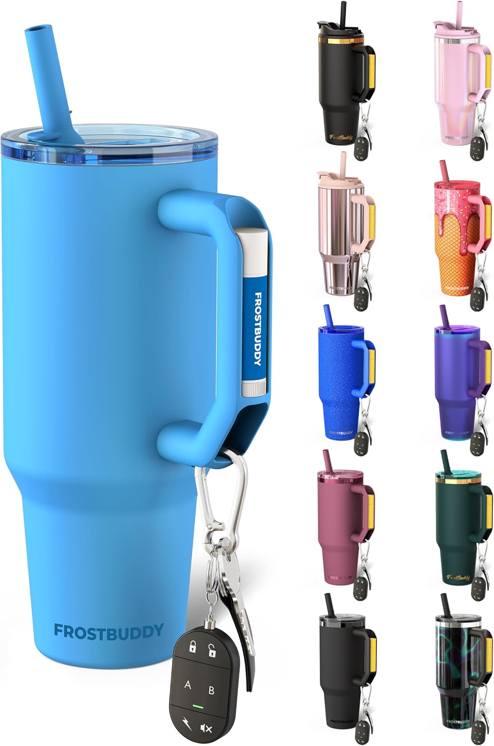 Frost Buddy Thicc Buddy - Vaso de acero inoxidable de 40 onzas con...