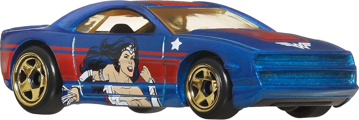 Hot Wheels Coches de juguete, paquete de 10 con temática de Batman,...