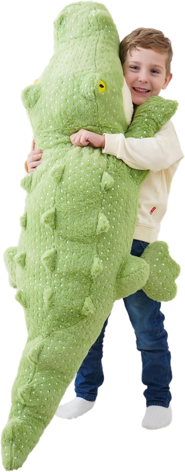 EEYQR - Animales de peluche de cocodrilo gigante, animales de peluc...