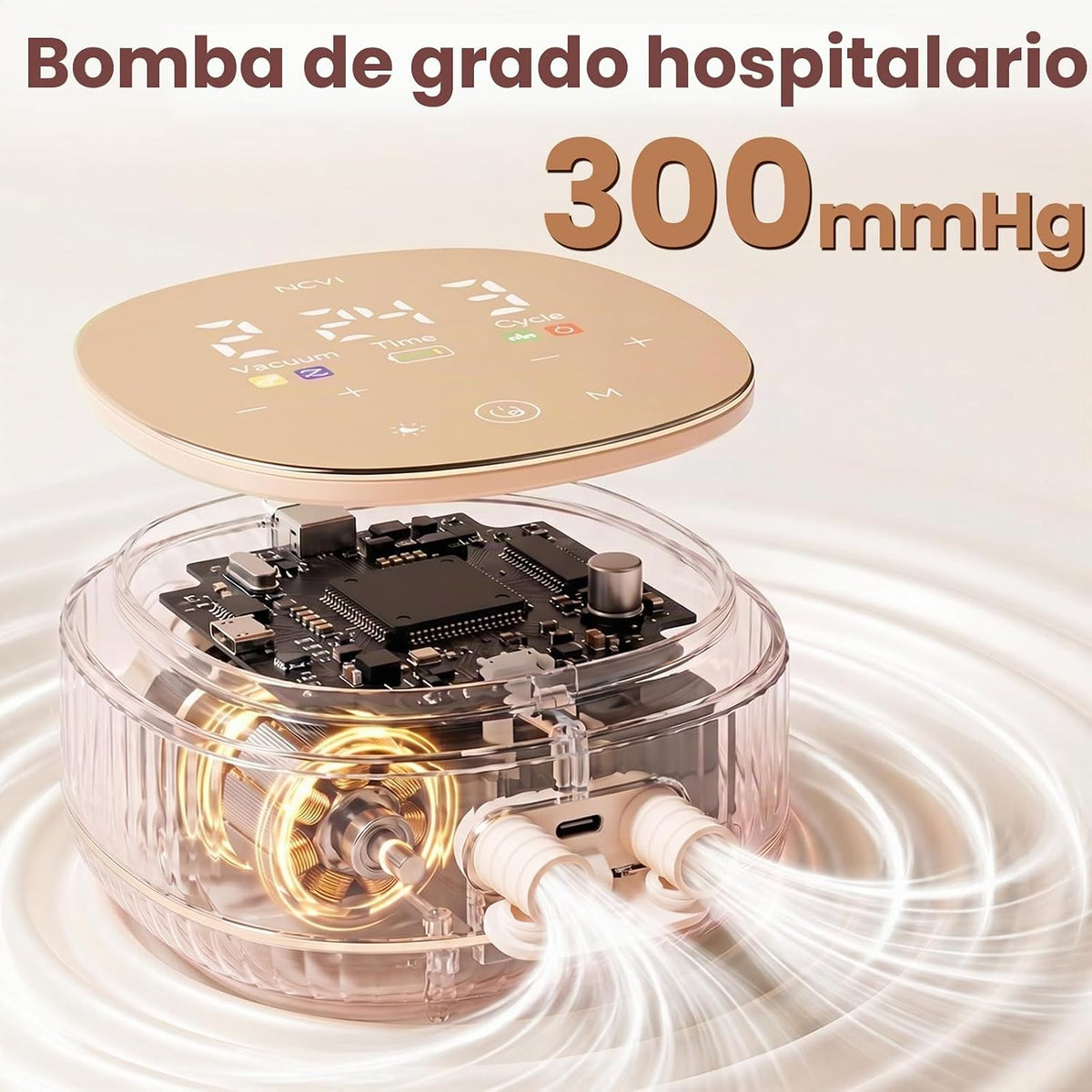 NCVI Extractor de leche eléctrico 8132, de grado hospitalario -300m...