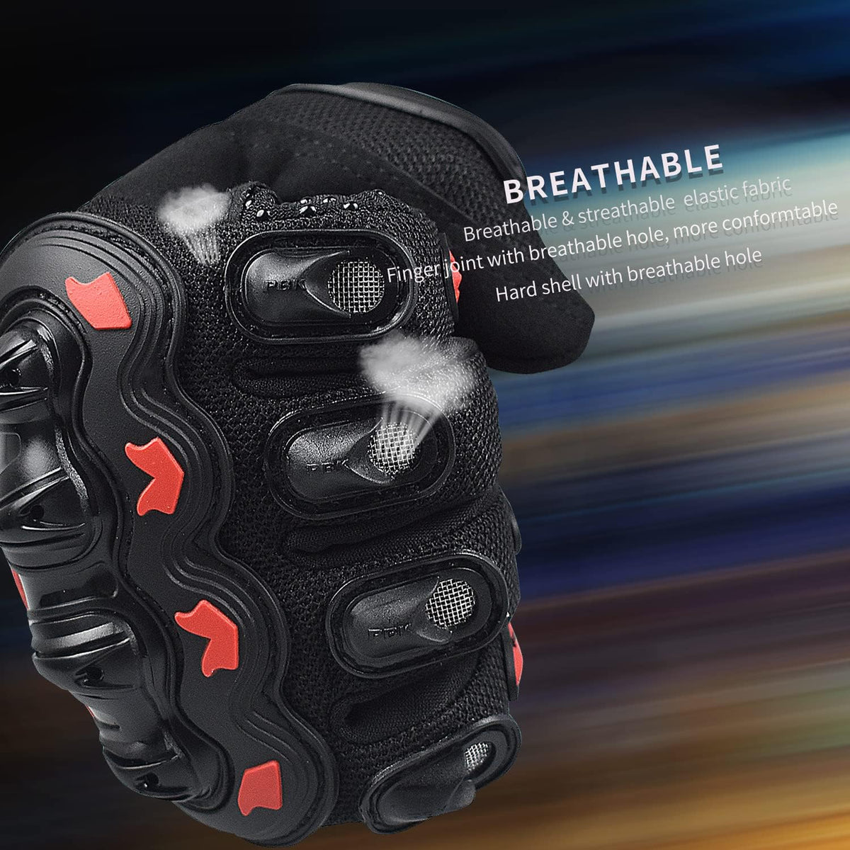 ELCYCO - Guantes de motocicleta para mujer con pantalla táctil, par...