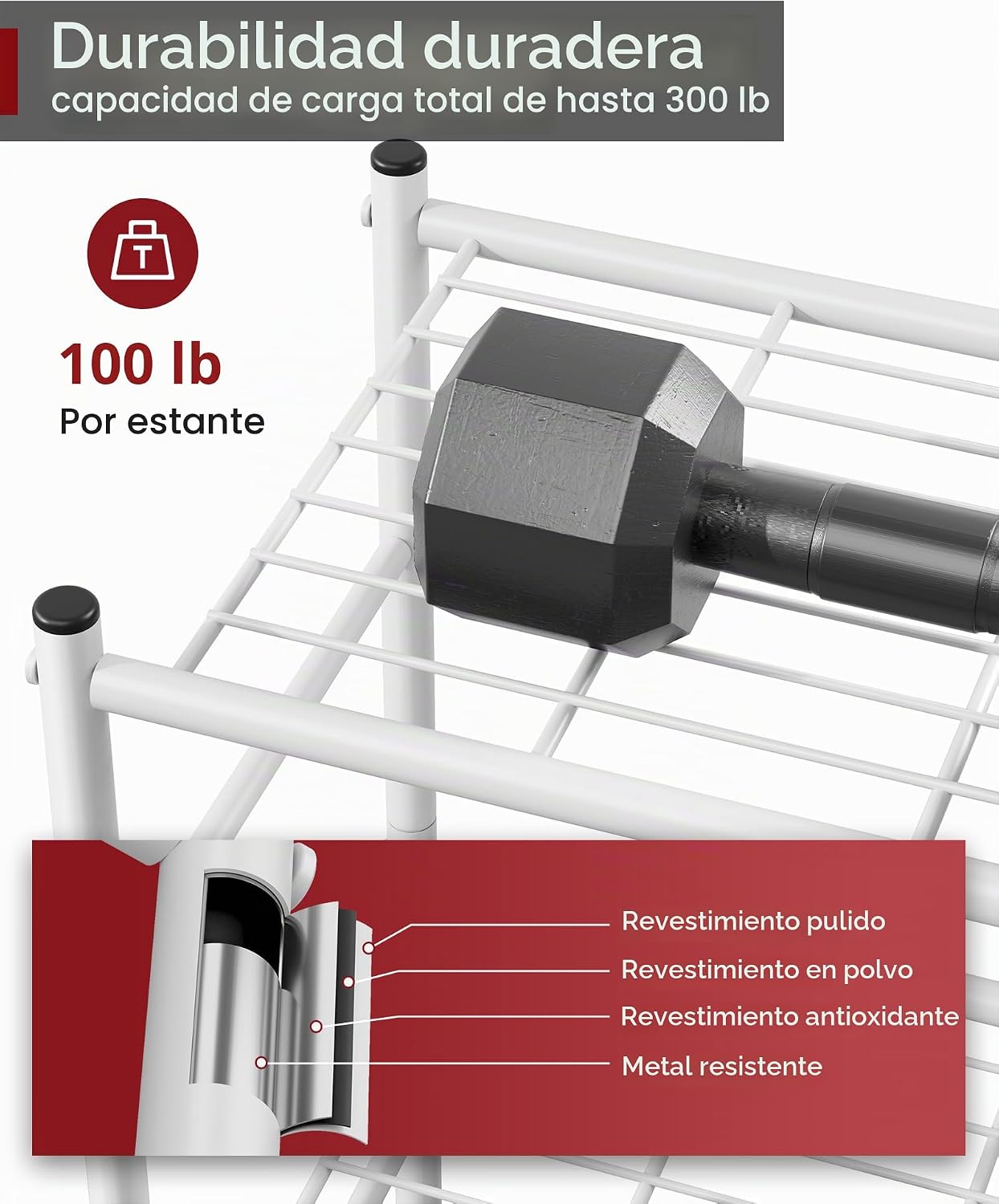 Sakugi Estantes de almacenamiento - Organizador de estantes de 3 ni...