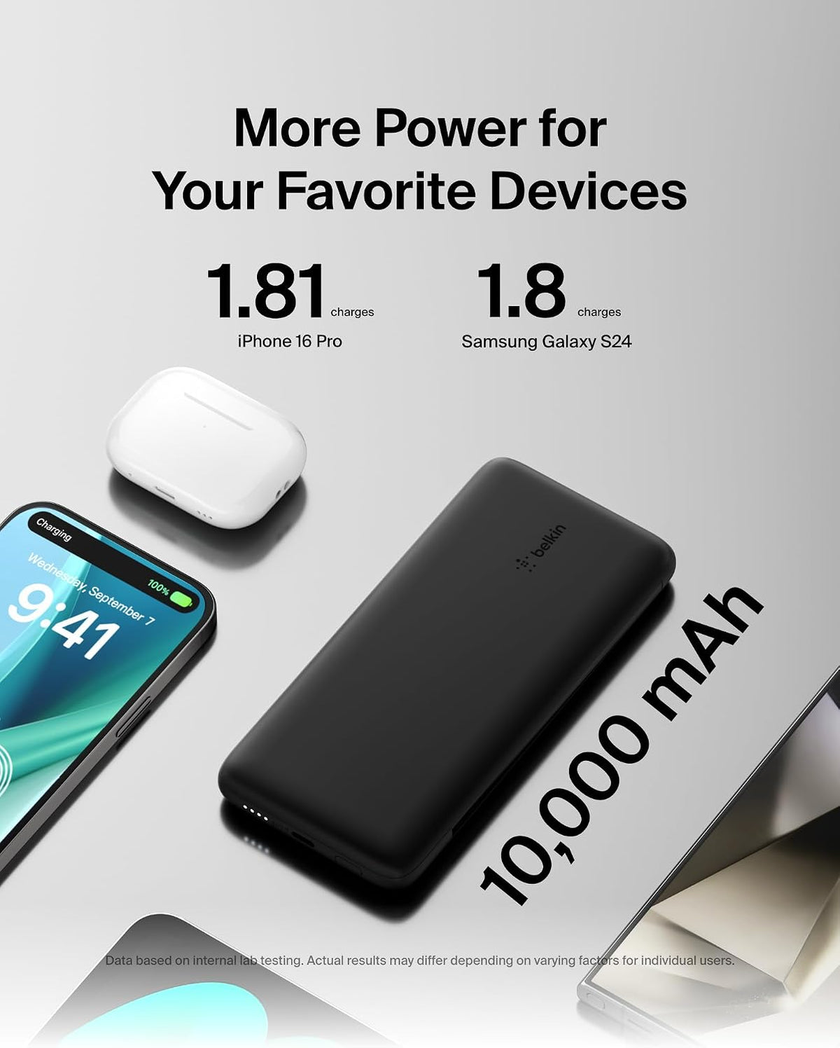 Belkin Banco de Energía Cargador Portátil para iPhone\/Android - 10...