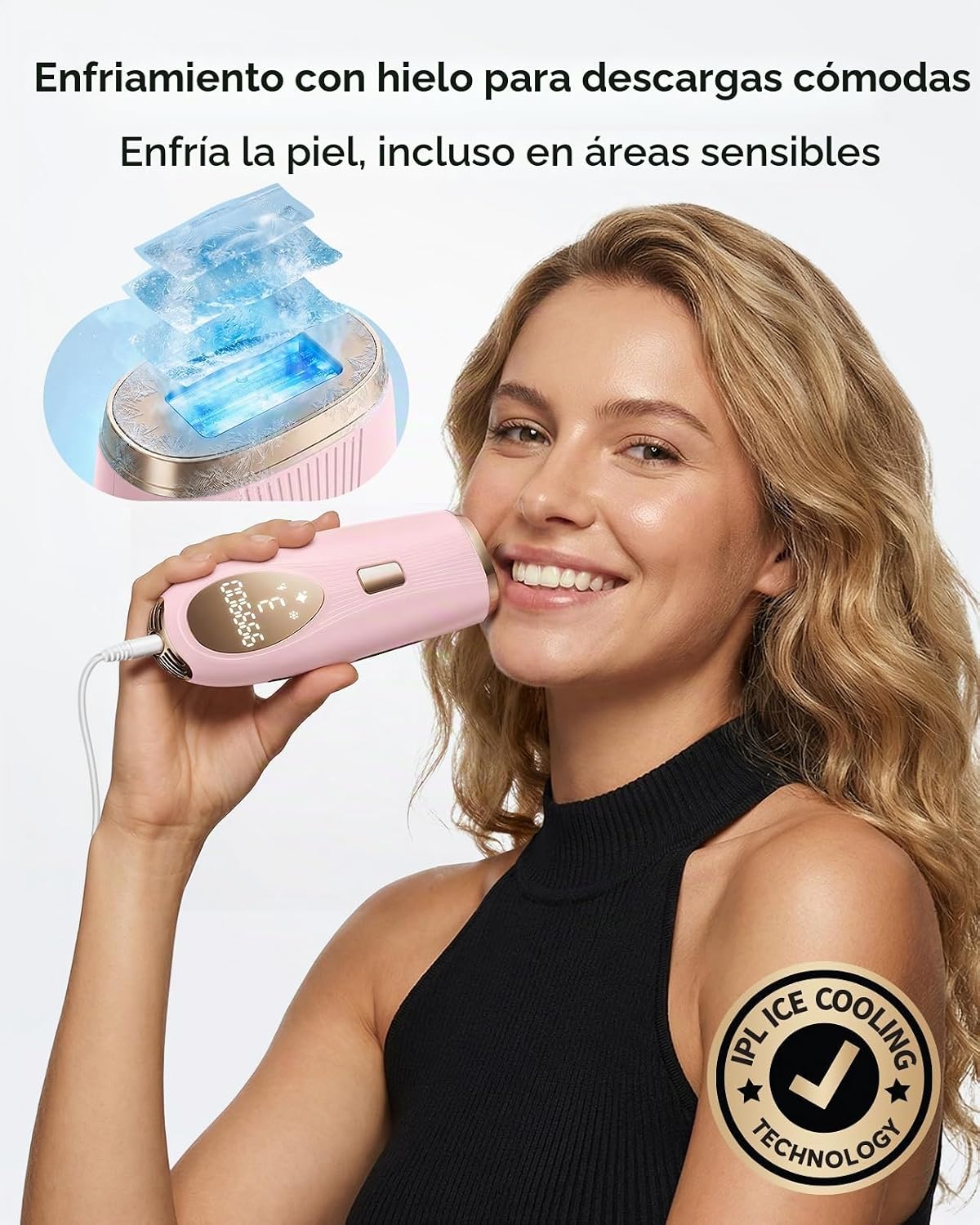 Depilación láser IPL para mujeres y hombres, dispositivo IPL sin do...