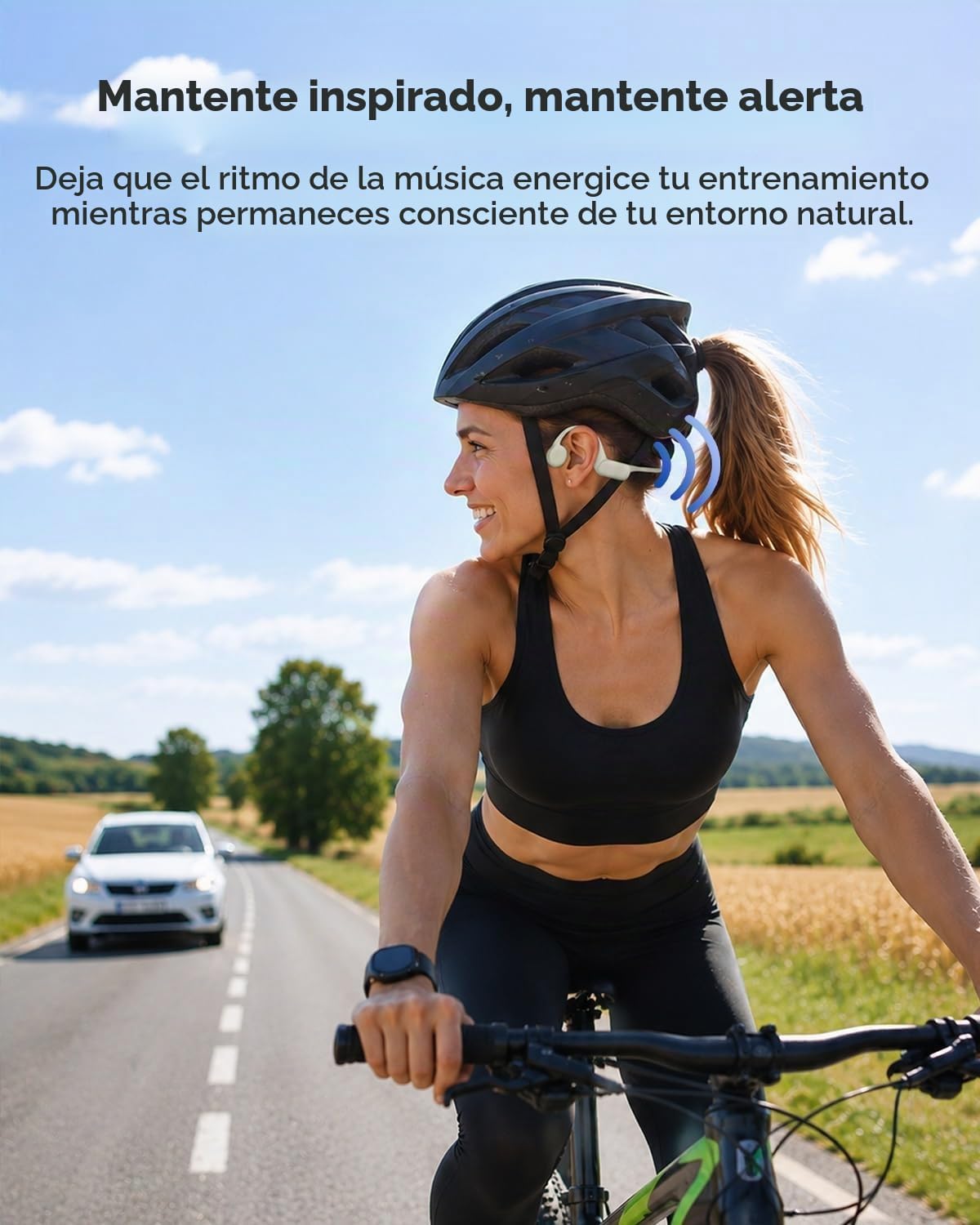 Auriculares de conducción ósea, auriculares de natación impermeable...