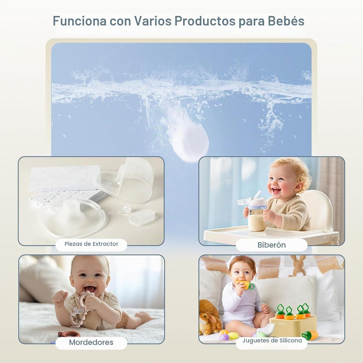 NCVI Tabletas de bloque de lavado de detergente, 150 unidades, comp...