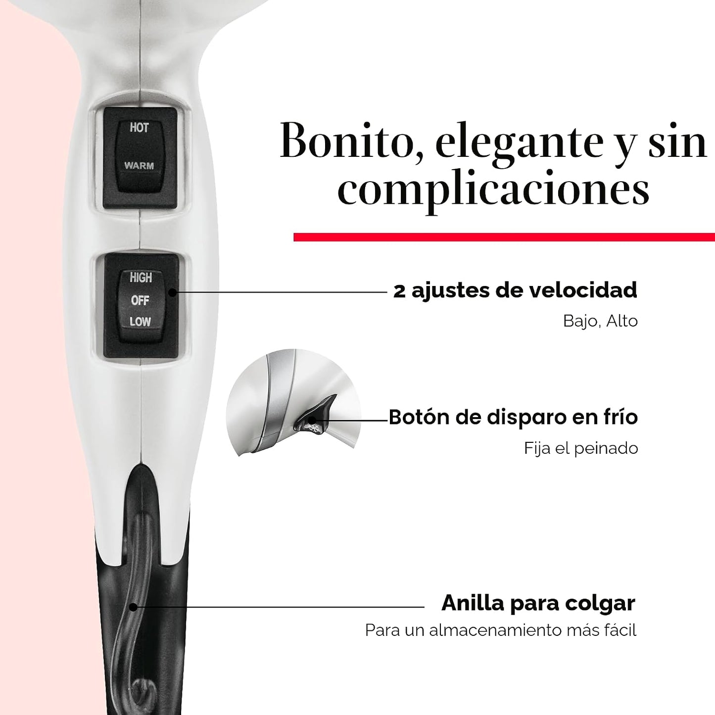 REVLON Secador de pelo infrarrojo con difusor y concentrador - Seca...