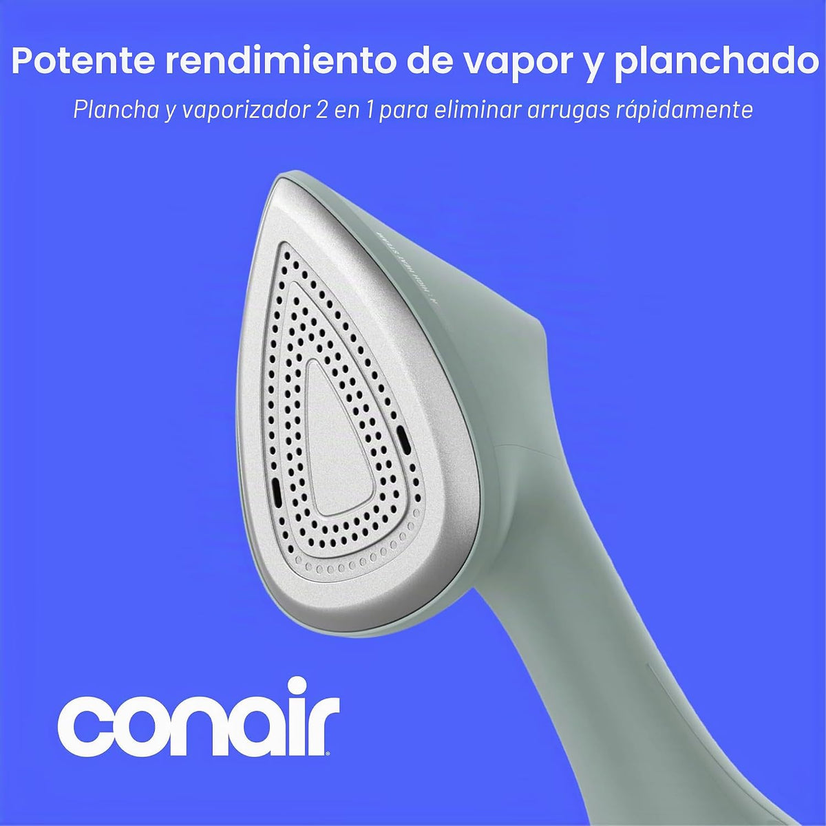 Conair Vaporizador 2 en 1 para hierro y ropa, suela de aluminio, 17...