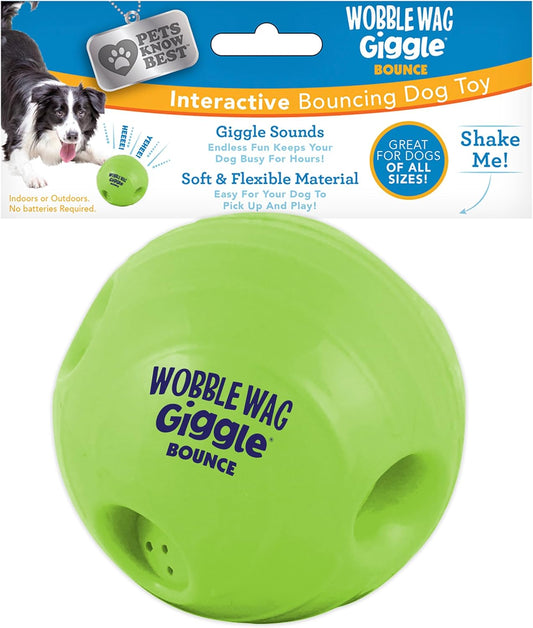 Wobble Wag Giggle Juego interactivo de rebote para perros - Bola qu...