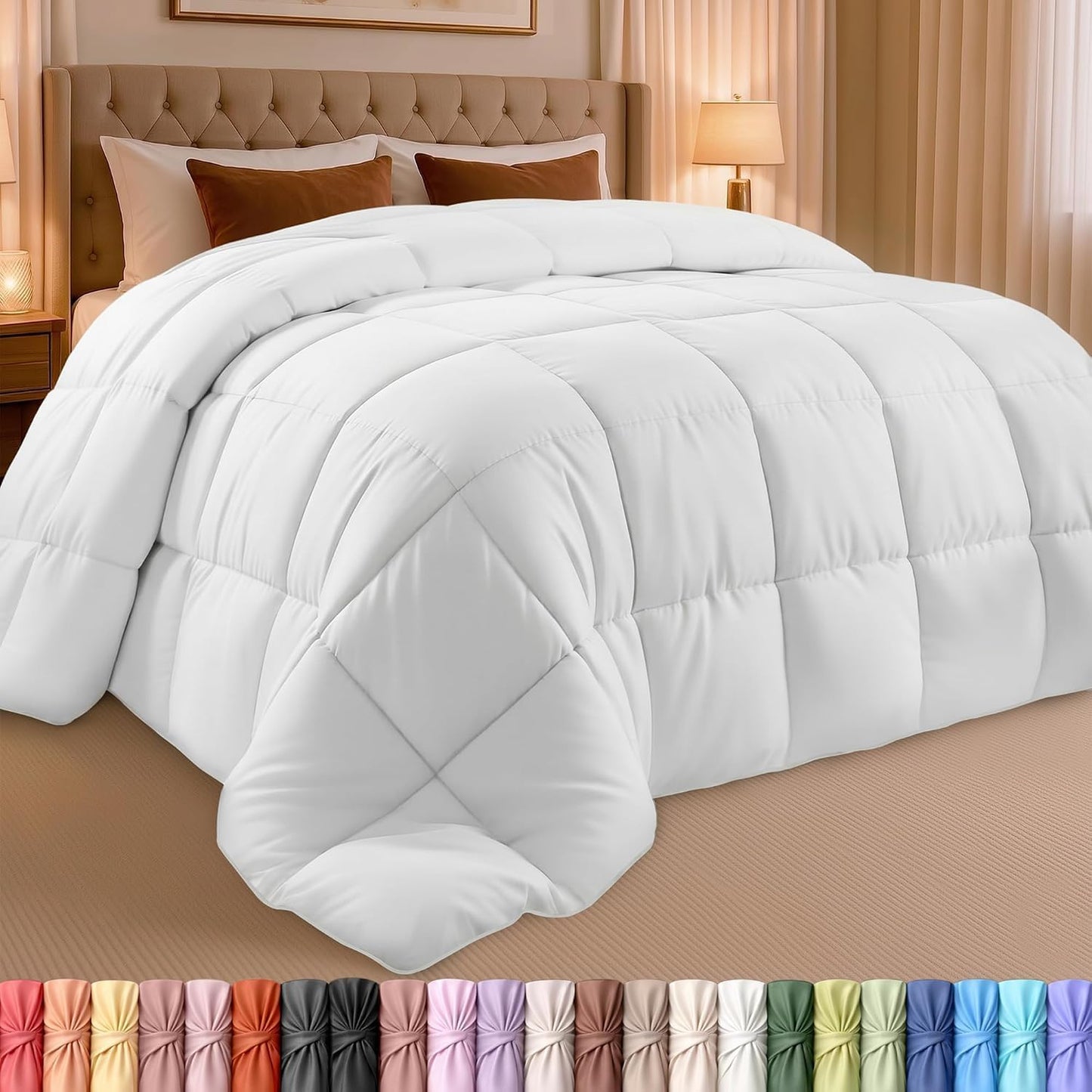 Utopia Bedding - Edredón acolchado con inserción para edredón, edre...
