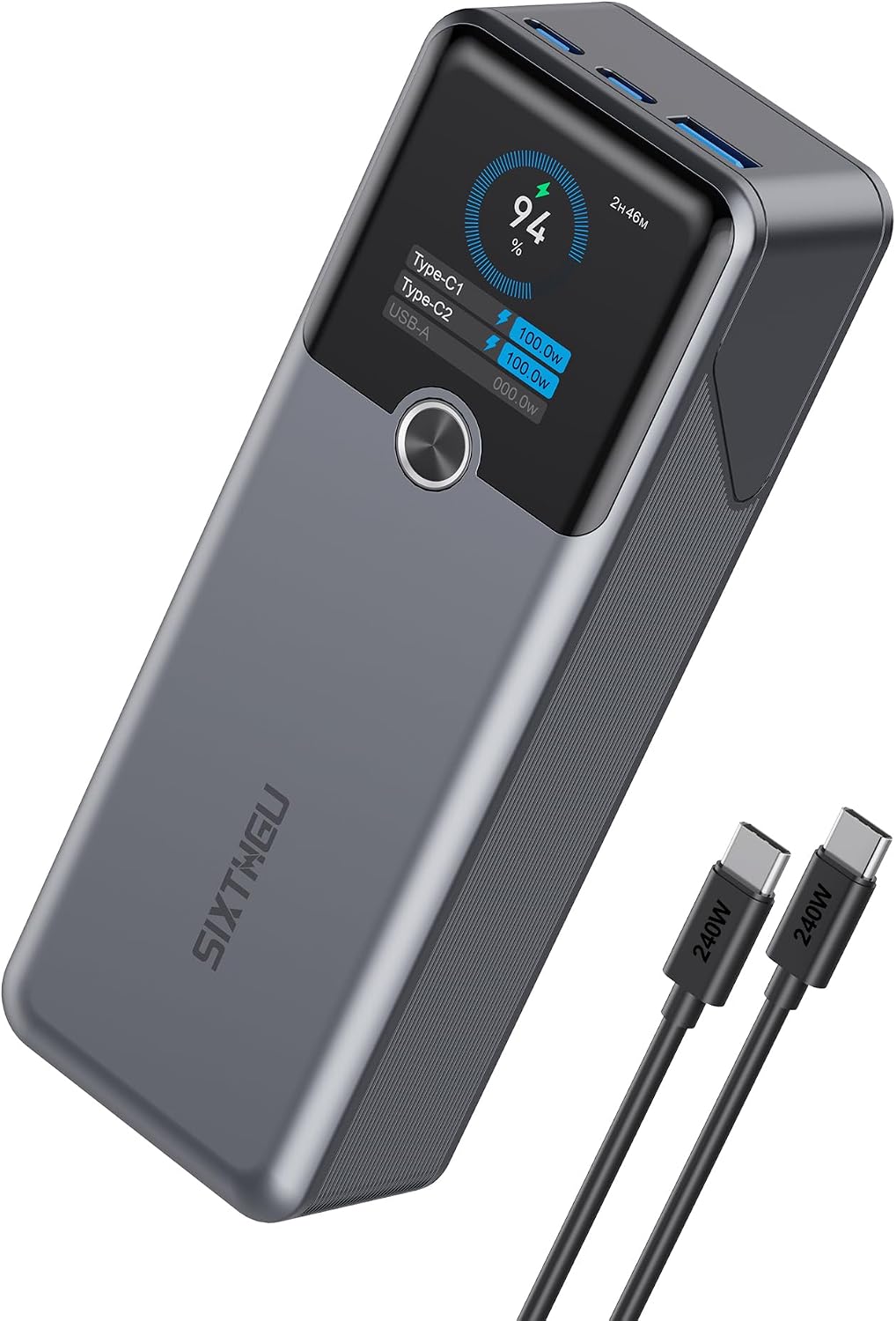 SIXTHGU Banco de energía para laptop, 20000 mAh, cargador portátil...